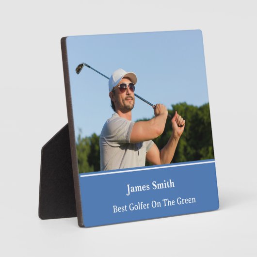 Beste Golfer Plaque Fotoplaat (Voorkant)