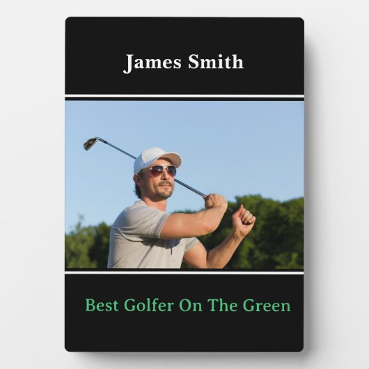 Beste Golfer Plaque Fotoplaat (voorkant)