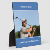 Beste Golfer Plaque Fotoplaat (Zijkant)
