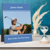 Beste Golfer Plaque Fotoplaat (Zijkant)