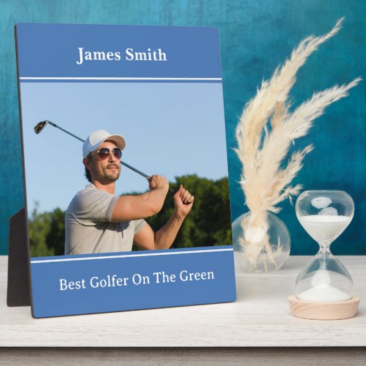 Beste Golfer Plaque Fotoplaat (Zijkant)