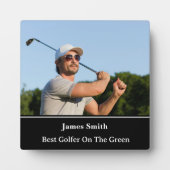Beste Golfer Plaque Fotoplaat (Voorkant)