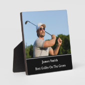 Beste Golfer Plaque Fotoplaat (Voorkant)