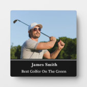 Beste Golfer Plaque Fotoplaat (Voorkant)