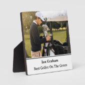 Beste Golfer Plaque Fotoplaat (Voorkant)