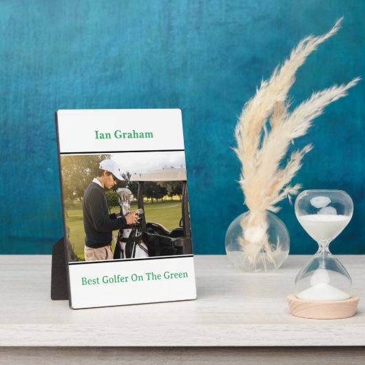 Beste Golfer Plaque Fotoplaat (Zijkant)