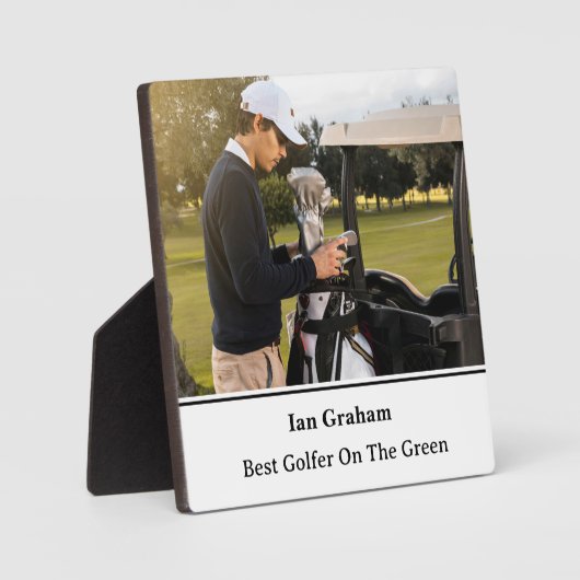 Beste Golfer Plaque Fotoplaat (Voorkant)