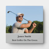 Beste Golfer Plaque Fotoplaat (Voorkant)