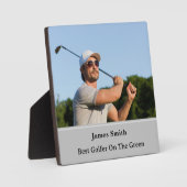 Beste Golfer Plaque Fotoplaat (Voorkant)