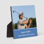 Beste Golfer Plaque Fotoplaat (Voorkant)