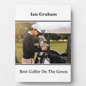 Beste Golfer Plaque Fotoplaat (voorkant)