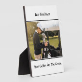 Beste Golfer Plaque Fotoplaat (Zijkant)