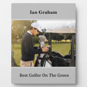 Beste Golfer Plaque Fotoplaat (Voorkant)