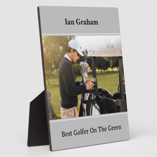 Beste Golfer Plaque Fotoplaat (Zijkant)