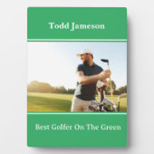 Beste Golfer Plaque Fotoplaat (voorkant)