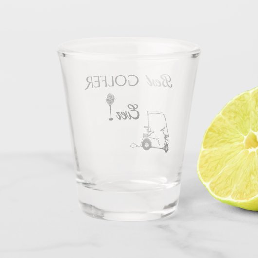 Beste Golfer Shot Glas (Achterkant)