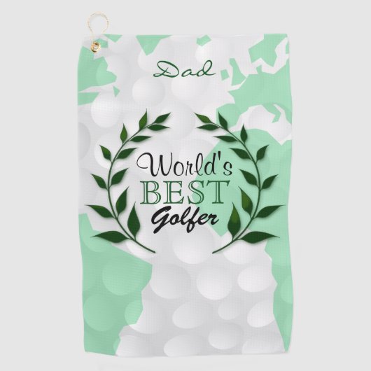Beste Golfer ter wereld - Monogram Golfhanddoek (Voorkant)
