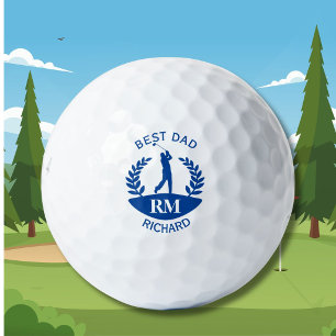 Beste Golfer Vader Monogram Voornaam  Golfballen
