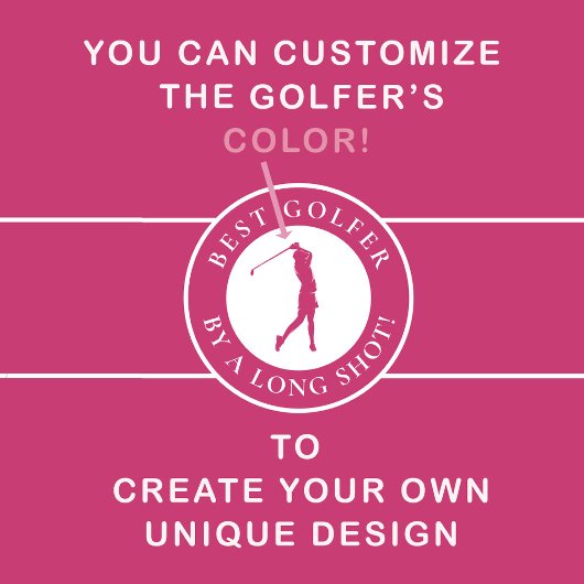 Beste Golfer van een lange, opgeruimde dames met r Golfhanddoek