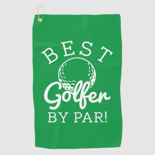 Beste Golfer voor Par Golfhanddoek (Voorkant)