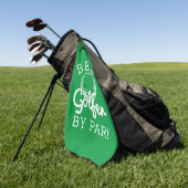 Beste Golfer voor Par Golfhanddoek (Groen)