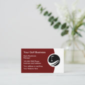 Beste GolfLogo Visitekaartjes (Staand voorkant)