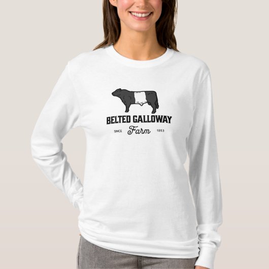 Beste gordelroos Galloway Breed Badge Belties T- T-shirt (Voorkant)
