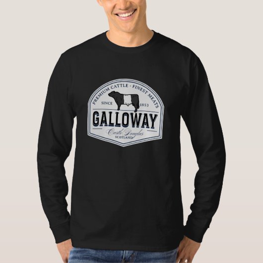 Beste gordelroos Galloway Breed Badge Belties T- T-shirt (Voorkant)