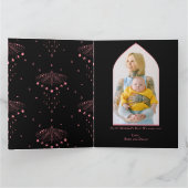 Beste Gothic Mama Ooit Skull Moth Roze Moederdag Kaart (Binnen)