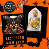 Beste Gothic Mama Ooit Skull Moth Sinaasappel Moed Kaart