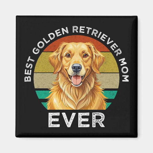 Beste Goud Retriever Moeder Ooit Magneet (Voorkant)