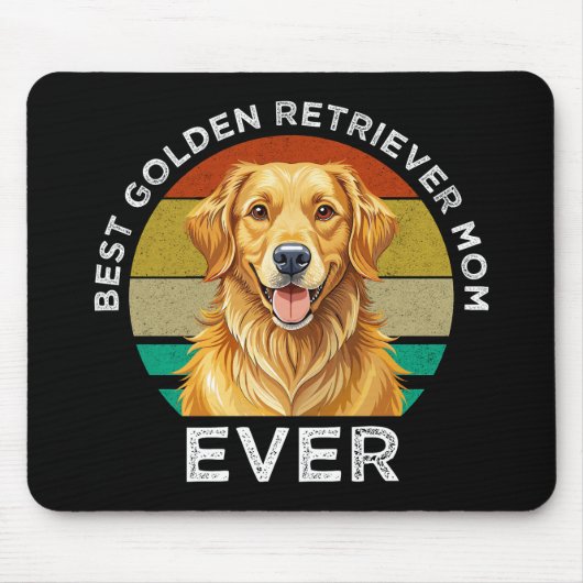 Beste Gouden Retriever Moeder Ooit Muismat (Voorkant)