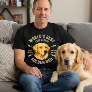 Beste Gouden Retriever Papa ter Wereld T-shirt