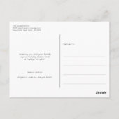 Beste goudfamilie, met de blote kerstfoto briefkaart (Achterkant)