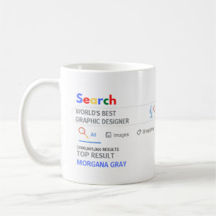 BESTE GRAFISCH ONTWERPER TER WERELD Noviteit Zoekr Koffiemok