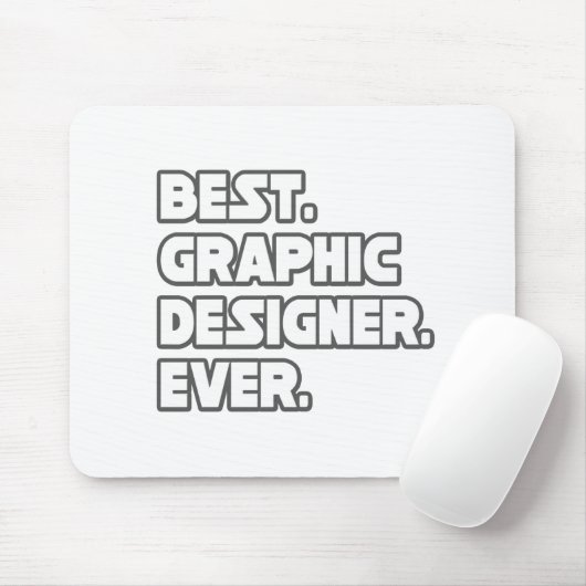 Beste grafische ontwerper ooit muismat (Met muis)