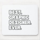 Beste grafische ontwerper ooit muismat (Voorkant)