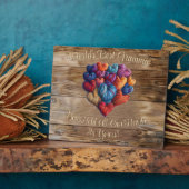 Beste Gramma Naam Gepersonaliseerd Hart Fotoplaat (Zijkant)