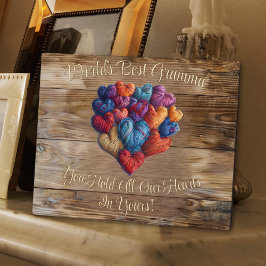 Beste Gramma Naam Gepersonaliseerd Hart Fotoplaat