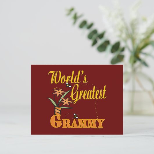 Beste Grammy Ever Briefkaart (Staand voorkant)