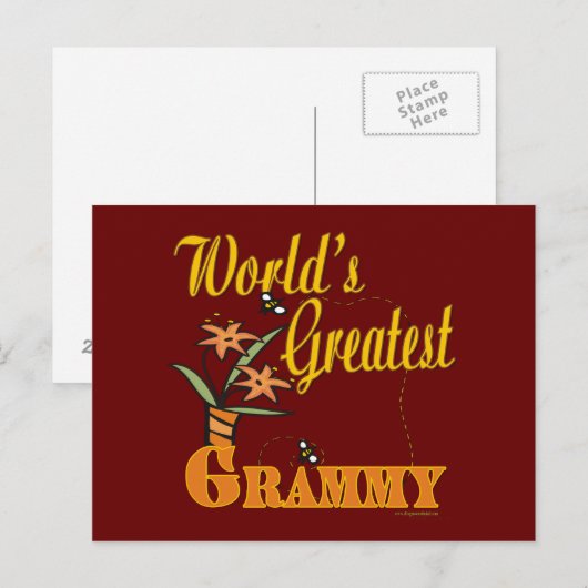Beste Grammy Ever Briefkaart (Voorkant / Achterkant)