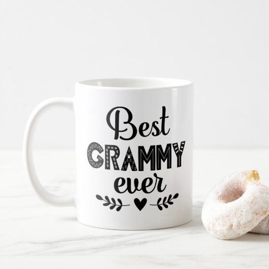 Beste Grammy Ever Gift voor oma Koffiemok (Met donut)
