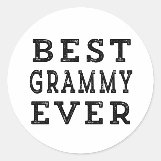 Beste Grammy Ever Ronde Sticker (Voorkant)