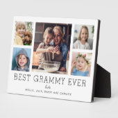 Beste Grammy ooit 5-foto Collage Keepsake Custom Fotoplaat (Zijkant)
