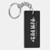 Beste Grampa ooit sinds 20XX Modern Simple Preppy Sleutelhanger (Voorkant Links)