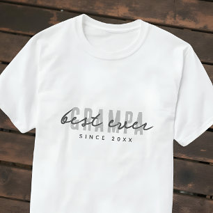 Beste Grampa ooit sinds 20XX Modern Simple Preppy T-shirt