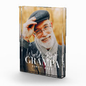 Beste Grampa van de wereld sinds 20XX Modern Chic Fotoblokken (Rechts)