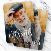 Beste Grampa van de wereld sinds 20XX Moderne Foto Magneet