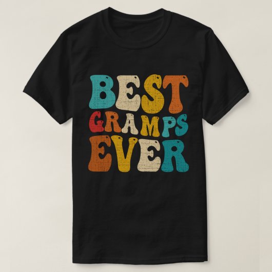 Beste Gramps Ooit Retro  Grandad Vaderdag T-shirt (Design voorkant)