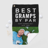 Beste Gramps van Par Photo Golf Vaderdag Golfhanddoek (Insitu)